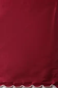 Red embroidered cotton silk Kurta Pant With Dupatta