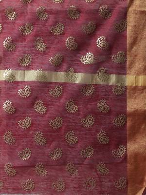 Beige embroidered cotton silk Kurta Pant With Dupatta 4
