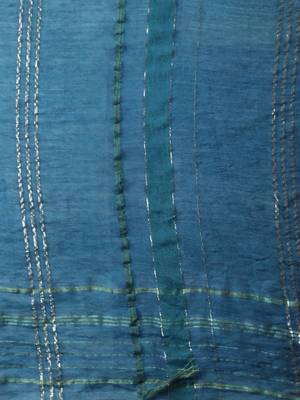Blue embroidered pure silk Kurta Pant With Dupatta 3