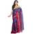 Ruuprekha Women's Pure Cotton Woven Blue Saree without Blouse