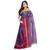 Ruuprekha Women's Pure Cotton Woven Blue Saree without Blouse
