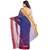 Ruuprekha Women's Pure Cotton Woven Blue Saree without Blouse