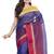 Ruuprekha Women's Pure Cotton Woven Blue Saree without Blouse