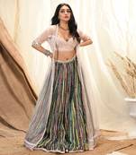 Nude Cotton Lehenga/Cape Set