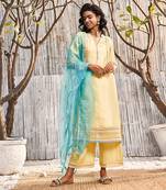 Sunshine Yellow Chanderi Palazzo Set