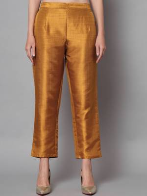 Mustard jacquard cotton silk Kurta Pant With Dupatta 2
