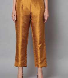 Mustard jacquard cotton silk Kurta Pant With Dupatta