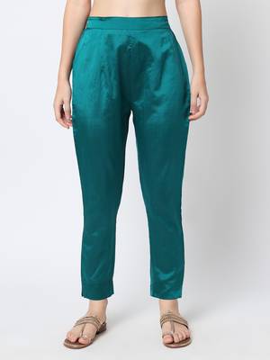 Aqua-blue jacquard cotton silk Kurta Pant With Dupatta 4