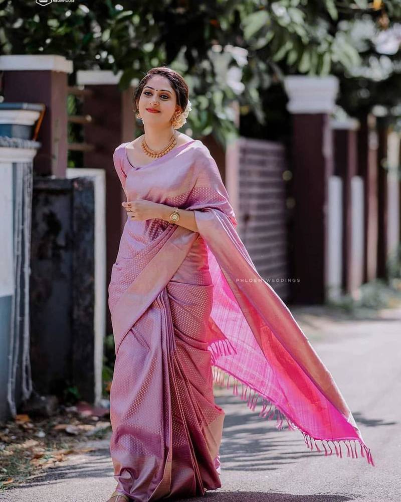 BABY PINK BEAUTIFUL SAREE