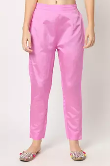 Baby-pink jacquard cotton silk Kurta Pant With Dupatta