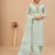 Sky Blue Georgette Embroidered Straight Suits