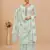 Sky Blue Georgette Embroidered Straight Suits