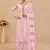 Light Pink Georgette Embroidered Straight Suits