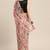 Multicolor printed chiffon saree with blouse
