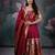 Wine Munia ethnic Dress with Dupatta set