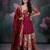 Wine Munia ethnic Dress with Dupatta set