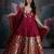 Wine Munia ethnic Dress with Dupatta set