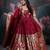 Wine Munia ethnic Dress with Dupatta set