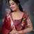 Wine Munia ethnic Dress with Dupatta set