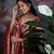 Wine Munia ethnic Dress with Dupatta set