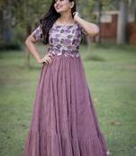 Lavender Mirror Long gown Dress