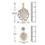 Plated Abstract Art Pendant Set for Women