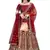 Maroon Sequins And Dori Embroidered Taffeta Satin Silk Semi Stitched Lehenga Choli For Wedding