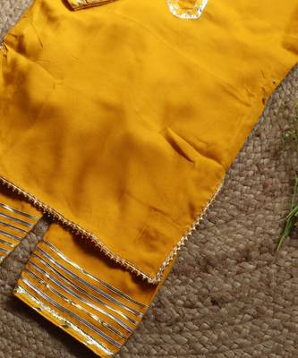 Manjal Suit For Little Girls 6