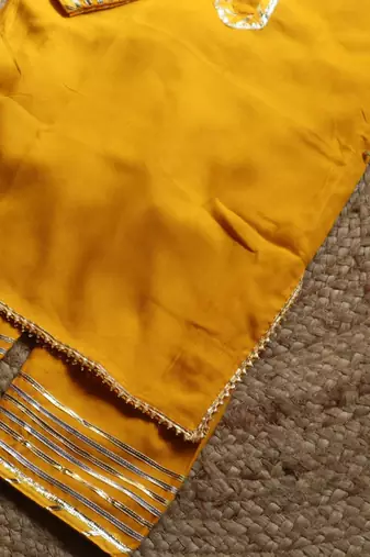 Manjal Suit For Little Girls