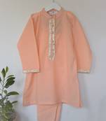 Peach Boys Kurta Payjama