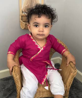 Rose Cotton Angrakha Jhabla 3