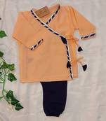 Plum Cotton Angrakha Jhabla