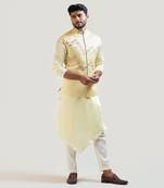 Yellow Gujrati Work Nehru