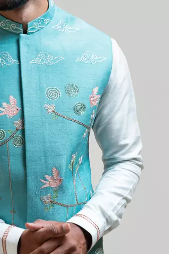 Madhubani Embroidered Nehru