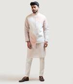Grey A-Symmetric Embroidered Nehru