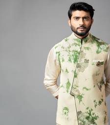Tie & Dye kora nehru with assymetric front detailing