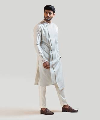 Overlapping Madhubani Embroidered Kurta Set 1