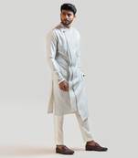 Overlapping Madhubani Embroidered Kurta Set