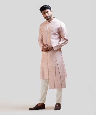 Onion Pink Pleated Kurta Set 3