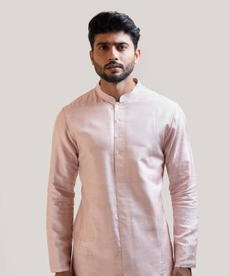 Onion Pink Pleated Kurta Set 4
