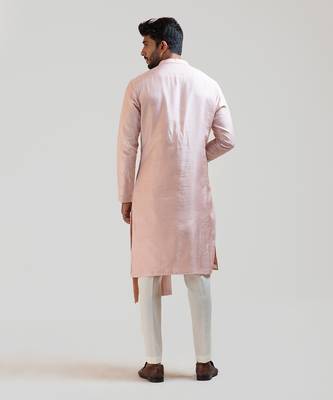Onion Pink Pleated Kurta Set 5