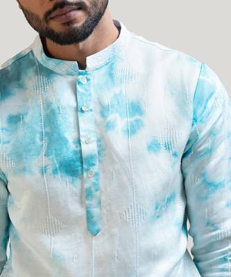Tie & Dye Embroidered Kurta Set 3