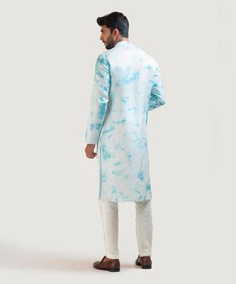 Tie & Dye Embroidered Kurta Set 4