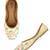 Desi Colour Hand embroidered Ethnic Party Wear Footwear-White Multicolour Emb