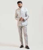 Grey Gradient Embroiderd kurta Set