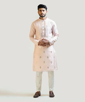 Sweet Pink Mirrorwork Kurta Set 2