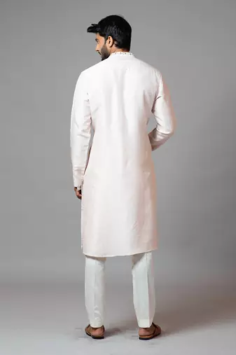 Fully Embroidered Multicolour Floral Kurta And Pant Pajama