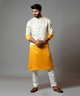 Ombre Shaded Kurta And Pant Pajama 1