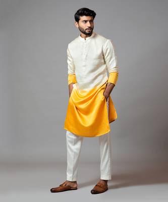 Ombre Shaded Kurta And Pant Pajama 2