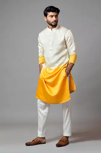 Ombre Shaded Kurta And Pant Pajama